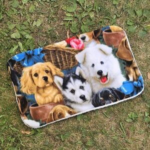 NEW! Puppy Dogs Pet Mat - Small - 3 Layers, Fleece + Sherpa | Dog Cat Baby
